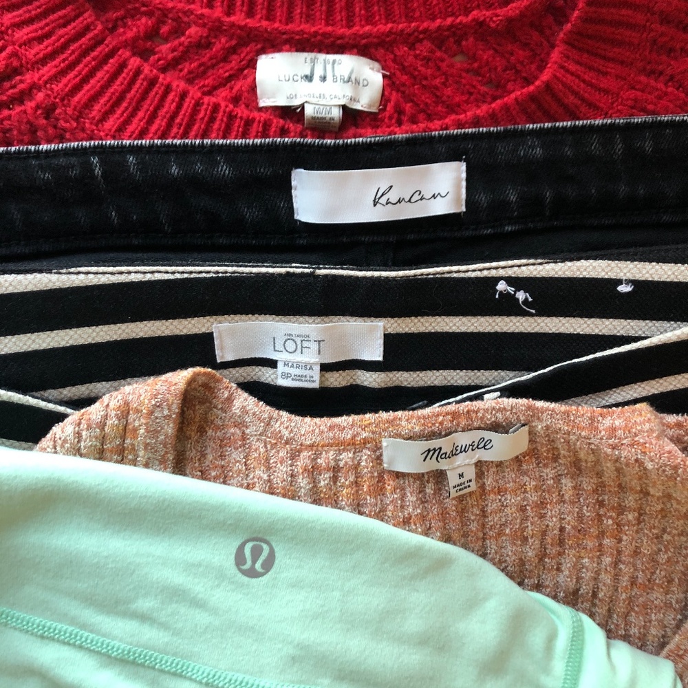 Drop 2, Box 1: Madewell, Aerie, LOFT, Kancan, Lucky Brand, Lululemon